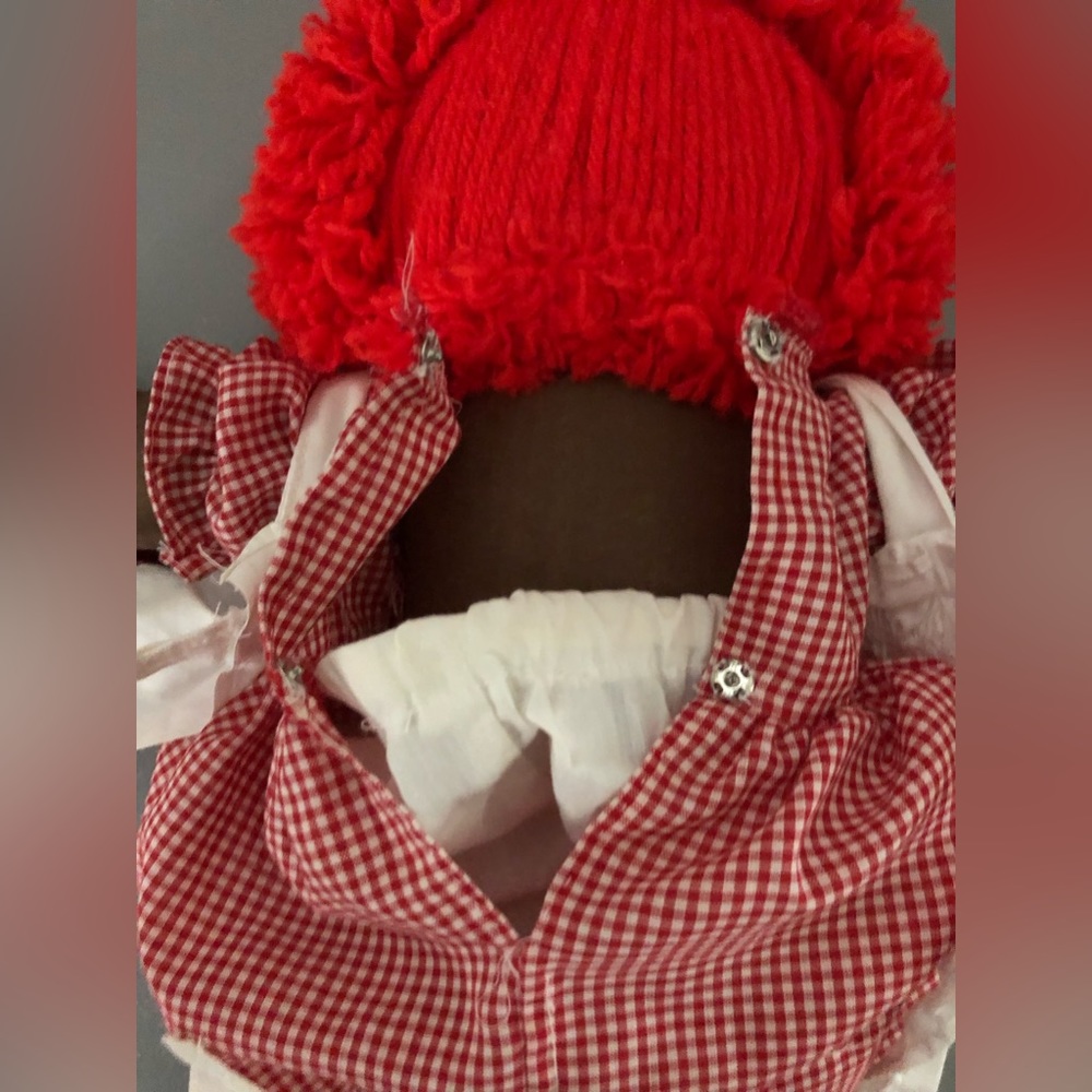 Vintage Handmade oOaK African American Raggedy Ann Super Cute Red Hair - Picture 4 of 7